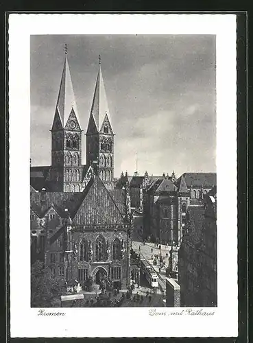 AK Bremen, Dom mit Rathaus