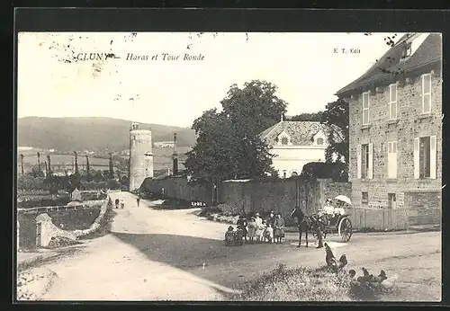 AK Cluny, Haras et Tour Ronde