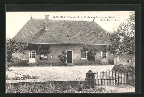 AK Authumes, Ecole des Garcons et Mairie