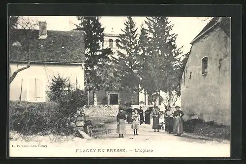 AK Flacey-en-Bresse, L`Eglise