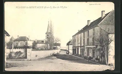 AK Fleury-la-Montagne, Rue de l`Eglise