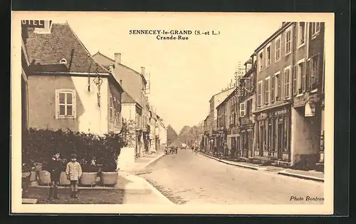AK Sennecey-le-Grand, Crande Rue