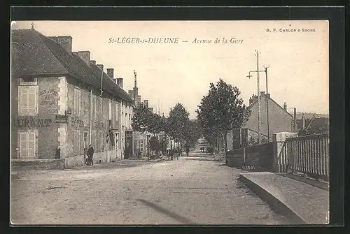 AK St. Leger-sur-Dheune, Avenue de la Gare