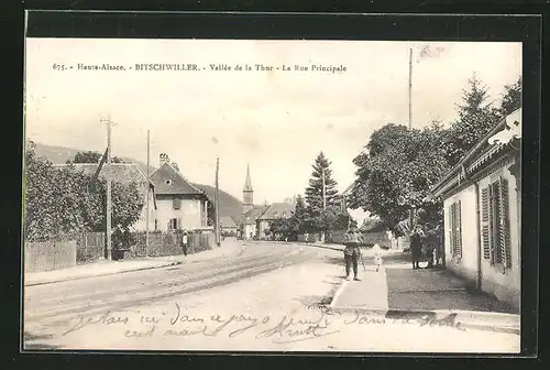 AK Bitschwiller, Vallée de la Thur, La Rue Principale