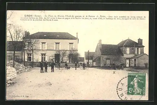 AK Gron, La Place, la Mairie