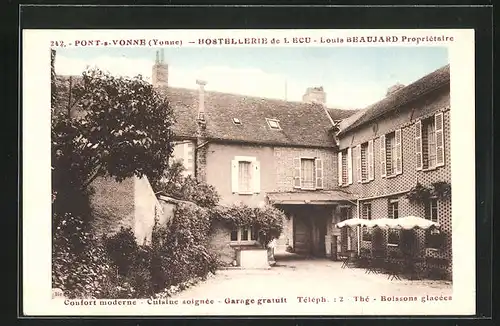 AK Pont-sur-Yonne, Hostellerie