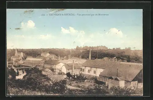 AK Sauvigny-le-Beuréal, Vue panoramique de Montzeron