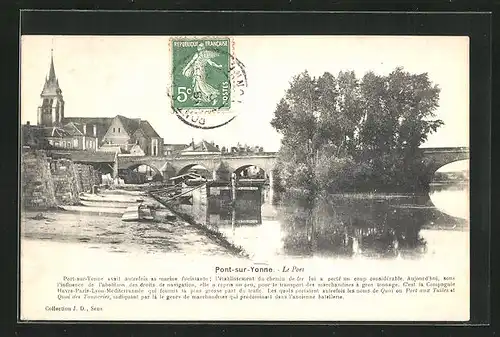 AK Pont-sur-Yonne, Le Port