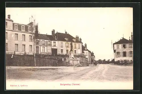 AK Seignelay, Ortspartie mit Hotel