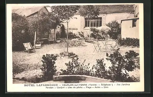 AK Courlon-sur-Yonne, Hotel Lafabrègue