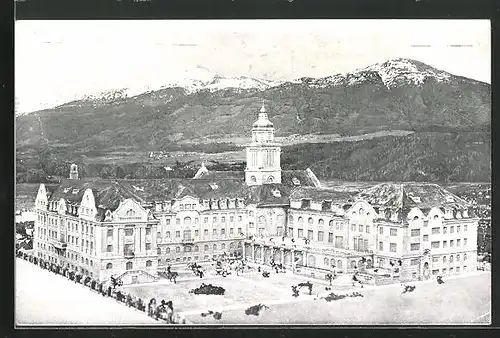 AK Innsbruck, Canisianum, Hofseite von Westen gesehen
