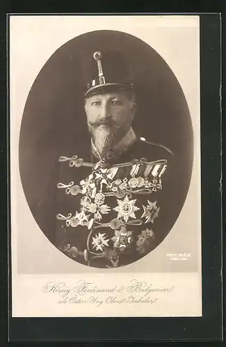 AK König Ferdinand von Bulgarien in Uniform