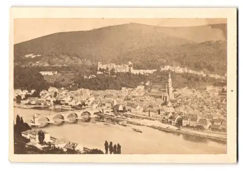 Fotografie Fotograf unbekannt, Ansicht Heidelberg, Panorama