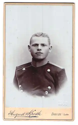 Fotografie August Kroth, Dieuze i. Lothr., Portrait sächsischer Chevauleger in Uniform