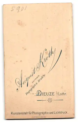 Fotografie August Kroth, Dieuze i. Lothr., Portrait Chevauleger in Uniform mit Schützenschnur