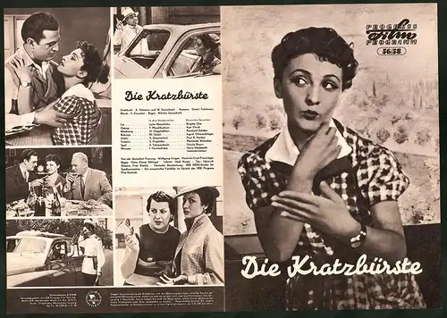 Filmprogramm PFP Nr. 56 /58, Die Kratzbürste, Lejla Abaschidse, T. Muschkudiani, Regie: Nikolai Sanischwili