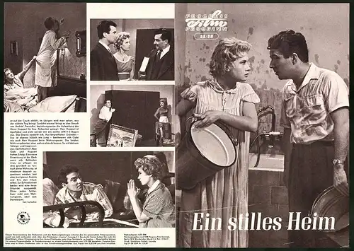 Filmprogramm PFP Nr. 55 /58, Ein stilles Heim, Ferenc Zenthe, Erzsi Galambos, Regie: Frigyes Ban