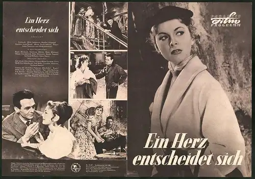 Filmprogramm PFP Nr. 91 /57, Ein Herz entscheidet sich, Rade Markovic, Gordana Miletic, Regie: Jovan Zivanovic