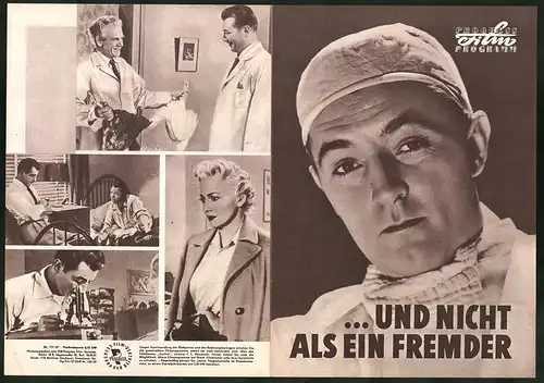Filmprogramm PFP Nr. 111 /57, ...und nicht als Fremder, Olivia de Havilland, Robert Mitchum, Regie: Stanley Kramer