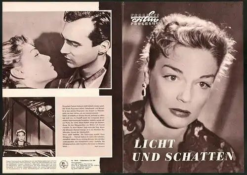 Filmprogramm PFP Nr. 106 /57, Licht und Schatten, Simone Signoret, Maria Casarès, Regie: Henri Calef