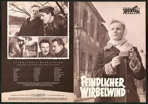 Filmprogramm PFP Nr. 105 /57, Feindlicher Wirbelwind, M. Kondratjew, W. Jemeljanow, Regie: M. Kalatosow