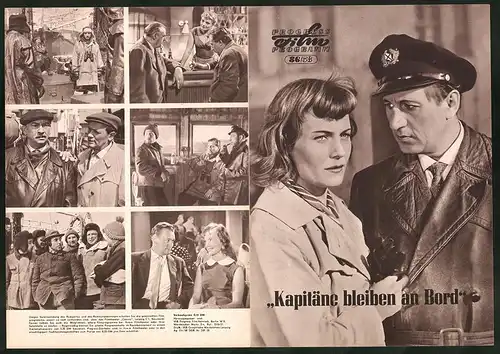 Filmprogramm PFP Nr. 86 /58, Kapitäne bleiben an Bord, Erika Müller-Fürstenau, Rudolf Ulrich, Regie: Prof. M. Hellberg