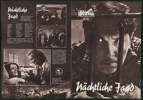 Filmprogramm PFP Nr. 67 /58, Nächtliche Jagd, Lew Swerdlin, Mark Bernes, Regie: Wladimir Suchobokow