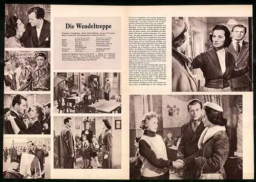 Filmprogramm PFP Nr. 63 /58, Die Wendeltreppe, Rudolf Somogyvari, Eva Vass, Regie: Frigyes Ban