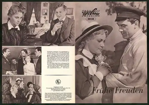 Filmprogramm PFP Nr. 60 /58, Frühe Freuden, W. Korschunow, O. Shisnewa, Regie: W. Bassow