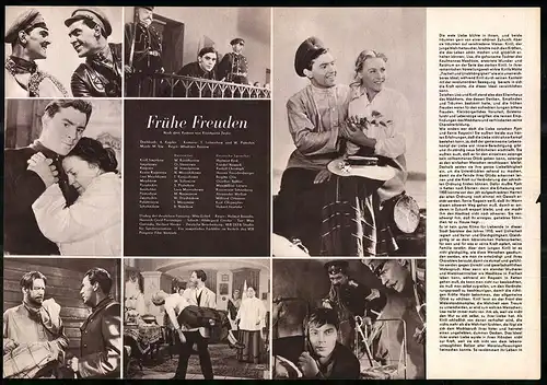 Filmprogramm PFP Nr. 60 /58, Frühe Freuden, W. Korschunow, O. Shisnewa, Regie: W. Bassow