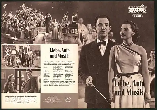 Filmprogramm PFP Nr. 59 /58, Liebe, Auto und Musik, Nikola Popow, Assen Milanow, Regie: Borislaw Scharaliew