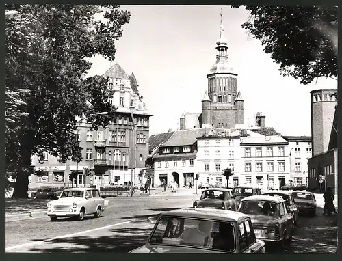 12 Fotografien Ansicht Stralsund, Herausgeber PGH Film & Bild Berlin, Foto Ewald, Stralsund, Leben im Sozialismus-DDR