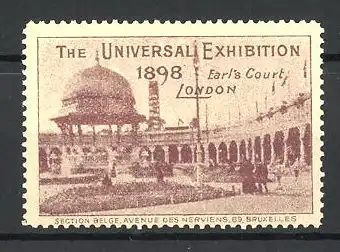 Reklamemarke London, The Universal Exhibition 1898, Earl's Court