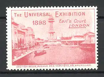 Reklamemarke London, The Universal Exhibition 1898, Earl's Court
