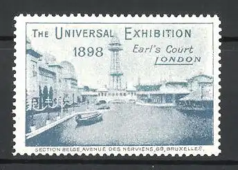 Reklamemarke London, The Universal Exhibition 1898, Earl's Court
