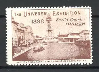 Reklamemarke London, The Universal Exhibition 1898, Earl's Court