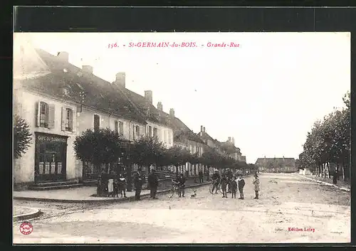 AK St-Germain-du-Bois, Grande-Rue, Strassenpartie