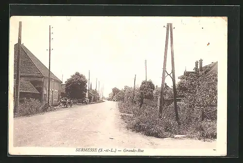 AK Sermesse, Grande-Rue, Strassenpartie