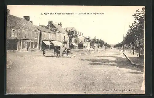 AK Montchanin-les-Mines, Avenue de la Republique