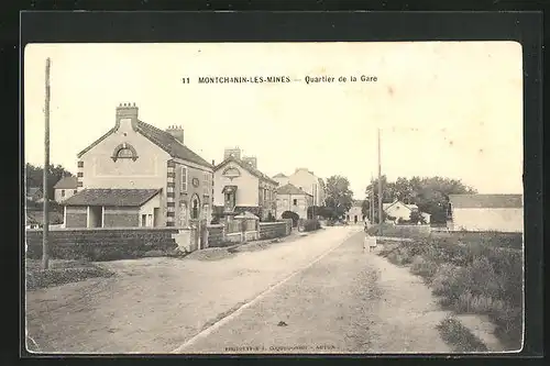 AK Montchanin-les-Mines, Quartier de la Gare