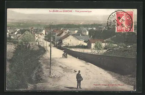 AK St-Leger-sur-Dheune, Vue panoramique