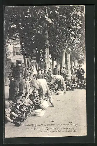 AK Chalon-sur-Saone, Pendant la campagne de 1914