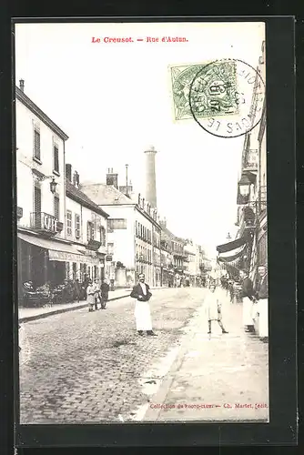 AK Le Creusot, Rue d`Autun