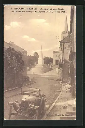 AK Epinac-les-Mines, Monument aux Morts de la Grange Guerre