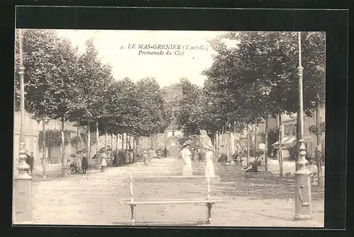 AK Le Mas-Grenier, Promenade du Clot