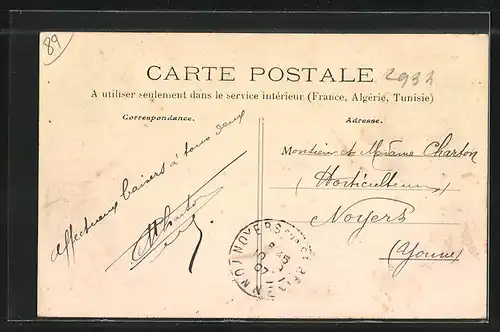 AK Saint-Martin-d`Ordon, Entrée, route de Verlin