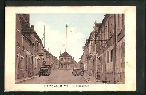 AK Ligny-le-Chatel, Grande-Rue