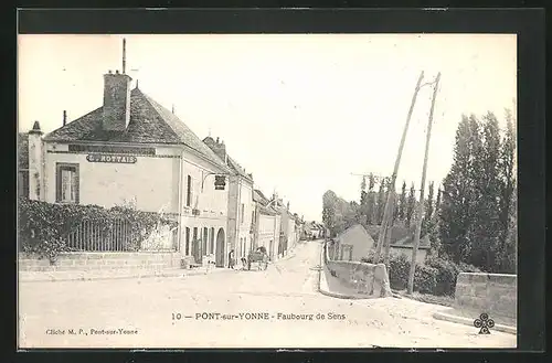 AK Pont-sur-Yonne, Faubourg de Sens