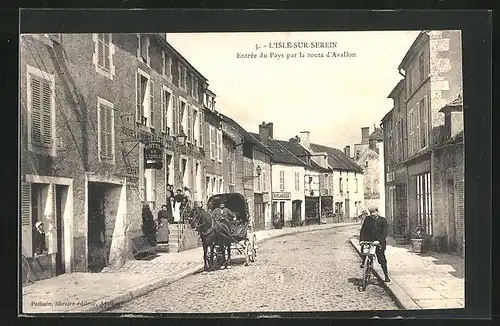 AK L`Isle-sur-Serein, Entrée du Pays par la route d`Avallon