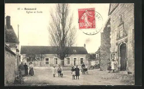 AK Bonnard, Eglise et Ecole